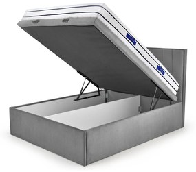Manželská posteľ Boxspring 160 cm Asencion (námornícka modrá). Vlastná spoľahlivá doprava až k Vám domov. 1092474