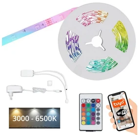 Brilo - LED RGBW Stmievateľný pásik 6,5m LED/15W/230V Wi-Fi Tuya + DO BL1244