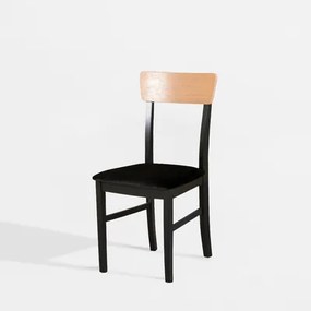 Drevená stolička SIVA čierna