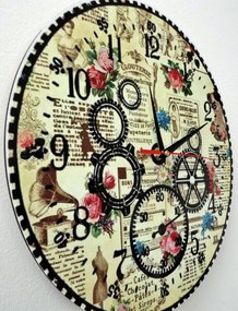 SENTOP | Hodiny na stenu z dreva,  nástenné hodiny I SENTOP HDFK001- Wall clock HEU- analógové