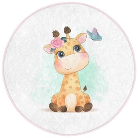 Biely detský koberec ø 100 cm Comfort – Mila Home