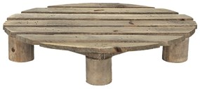 Hnedý antik dekoračný stolík na kvety - 30*24*6 cm