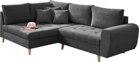 XXXLutz ROHOVÁ SEDAČKA, textil, kompozitné drevo, antracitová MID.YOU - Sedačky - 002220026004