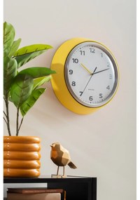Karlsson 6006YE dizajnové nástenné hodiny žltá, pr. 34 cm