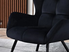 Relaxačné kreslo Norweien (čierna). Akcia -16%. Vlastná spoľahlivá doprava až k Vám domov. 1136228