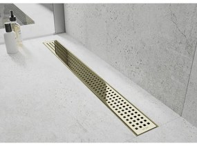 Mexen Flat M08 nerezový sprchový žľab  50 cm, zlatá, 1525050-15