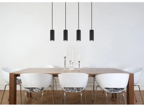 Globo 57918-4HB - Luster na lanku JAMES 4xGU10/25W/230V čierna