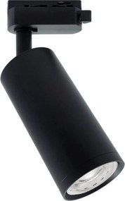 Bodové svietidlo MICA do lištového systému 1xGU10/25W/230V 1-fázové čierna