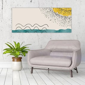 Obraz - Abstraktná maľba pláže N⁰1 (120x50 cm)