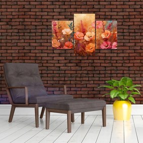 Obraz - Lúčne kvety, maľba (90x60 cm)