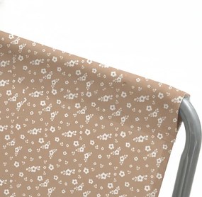 Skladacie plážové ležadlo SAND FLOWERS, červené