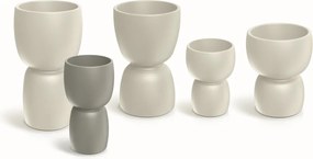 Plastový květináč DUALOS ROUNDOS pískový