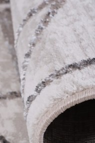 Koberec Safir 172 krémový / tmavohnedý