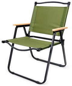 Skladacia kempingová stolička zelená