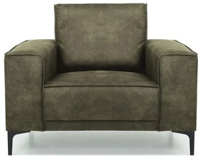 Zelené kreslo z imitácie kože Copenhagen – Scandic