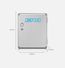 Hliníková skrinka na kľúče (32) Economic Strieborná Hliník/Plast