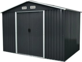 Domček Strend Pro, záhradný, plech, antracit, 301x236x214 cm