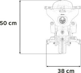 Ramiz Detská motorka Chopper INDIAN ružová