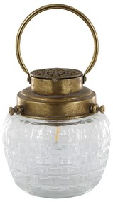 Chic Antique Svietiaci LED lampáš French Antique brass 17 cm