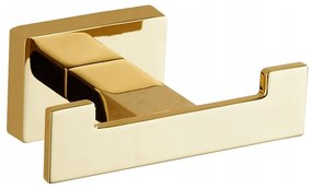 Mexen príslušenstvo, ARNO držiak na uteráky, 2-háčik, zlatá, 7020735-50