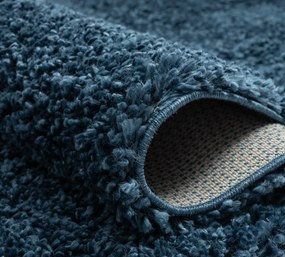 My Flair, Behúň My Shaggy dunkelblau, 80x300, modrá, chodba / predsieň