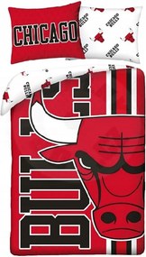 Obojstranné posteľné obliečky z mikrovlákna Chicago Bulls - NBA - 70x90 cm + 140x200 cm
