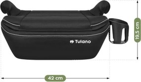 Detský podsedák do auta Cabby 30 čierny