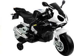 LEAN CARS Elektrická motorka pre deti BMW S1000RR čierna trojkolesová