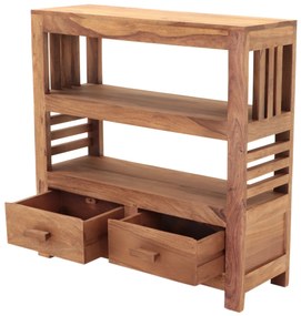 furniture-nabytek.cz - Knižnica masív 90x30x90 z dreva palisander