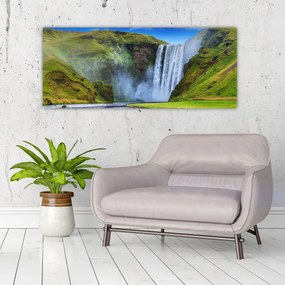 Obraz - Vodopád Seljalandsfoss (120x50 cm)