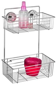 WENKO 20889100-Polica VACUUM-LOC, okrúhla oceľová, 26x38 cm, lesklý chróm