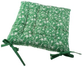 Sedák na stoličku Zora zelená, 40 x 40 cm
