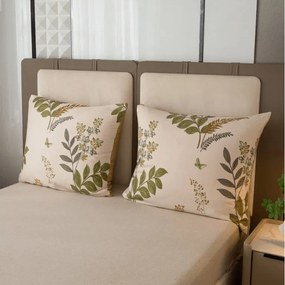 Mikroflanelová obliečka na vankúš ORVILA 40x50 cm, béžová