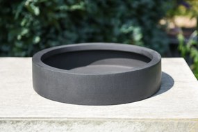 Miska na dekorácie CIRCULO, sklolaminát, Ø 40 cm, antracit