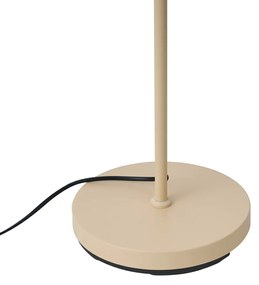 Art Deco stojacia lampa béžová s bielymi perami - Peahen