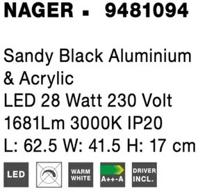 LED stropné svietidlo Nager