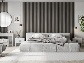 Mexen Lam-B, akustické stenové lamely 275 × 30 cm, HDF doska 4 mm, technická dyha, dub striebristý, S100-275307-3015-007