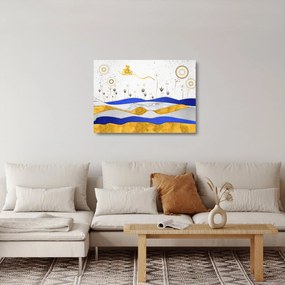 Sklenený obraz - Zlaté hory (70x50 cm)