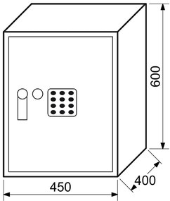 Oceľový trezor s elektronickým zámkom RICHTER RS.60.EDK
