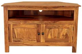 TV stolík rohový Rami 110x70x50 indický masív palisander Super natural