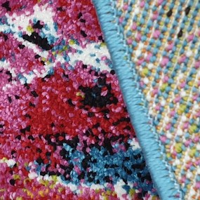 Medipa (Merinos), Kusový koberec Fantasy 559-13 Blue/white kruh, 160x160 (priemer) kruh, viacfarebná