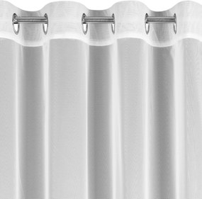 ZÁCLONA NA KRÚŽKOCH SYLVI 300X150 CM BIELA