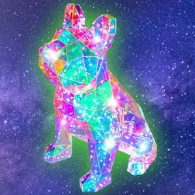 PRISMIC™ 3D Puzzle LED lampa - Pes (APU-R-PM-1597)