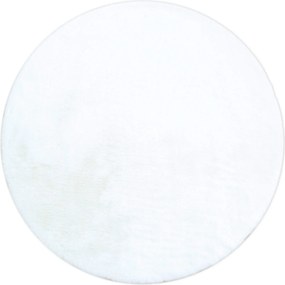 XXXLutz KOBEREC S VYSOKÝM VLASOM, 120 cm biela - Koberce - 003580004463