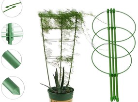 Kruhová opora pre rastliny v kvetináčoch VERK 01894 - 3 kruhy