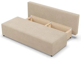 Dvojmiestna pohovka FERMO Poso rozkladacia, krémová