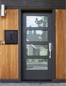 HANS poštová schránka čierna čierna