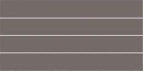 Dekor Rako Concept Plus tmavo šedá prerez 20x40 cm lesk WIFMB011.1