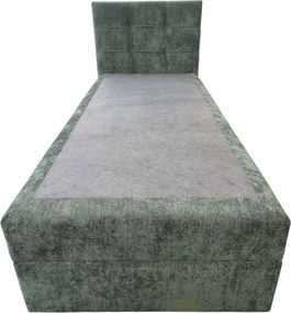Čalúnená posteľ boxspring DIRELIS VIBE 90x200 cm tmavozelená Matrac: Bonell pružinová matrac