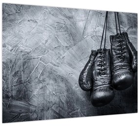 Sklenený obraz - Boxerské rukavice (70x50 cm)